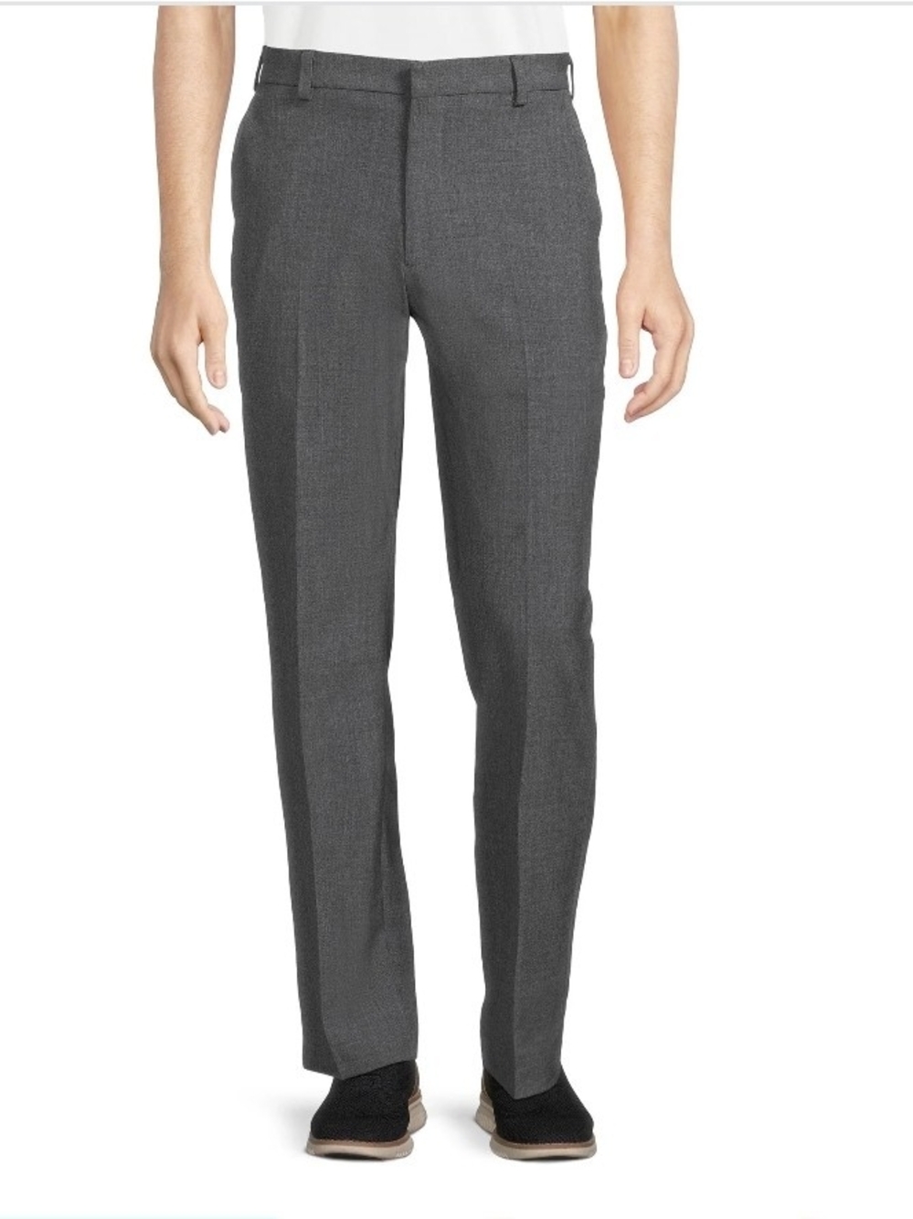 "George Men's Performance Stretch Dress Pants Gray - Size 44X30 - NWT"